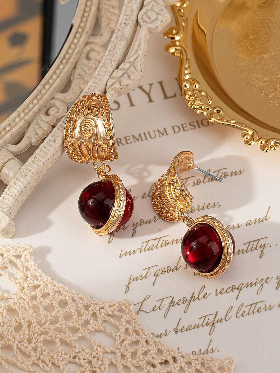 1 Par de Brincos Pendentes Retrô Boêmios Elegantes e Únicos Banhados a Ouro com Geometria, Adequados para Uso Diário, Festivais, Festas, Casamentos, Noivados, Viagens, Feriados, Presentes para Melhores Amigas, Joias