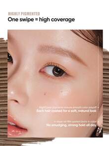 JUDYDOLL PRECISION BROW MASCARA, Lightweight Tinted Brow Gel, Natural Looking, Long-Lasting, Waterproof, Smudge-Proof, Buildable Coverage, Fluffy Applicator Brush For Defined Brows - P04 Soft Brown - View 4