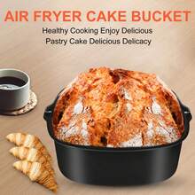 Juego de accesorios para freidora de aire, sartén para pizza, utensilios para hornear y pasteles para la serie de sartenes de 5,5 l