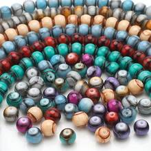 1 件约 65 件 6x8 毫米多色釉面陶瓷仿玉圆柱珠，哑光饰面，DIY 珠宝配件 - 6X8MM桶珠 - 查看 16