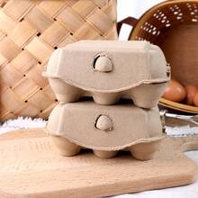 SHINDEL 36PCS 6*4.5Inch Half Dozen Reusable Egg Cartons, Blank Natural Pulp Egg Cardboard Paper Holder Container For Farm Market, Fridge, For Easter, Camping, Birthday Party, Family Gatherings, Father's Day, Wedding, Kitchen - Brown - View 7