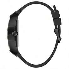 Guess Orologio da uomo multifunzione Phoenix GW0203G6 con cinturino in silicone giallo e quadrante nero a tonneau, adatto per uno stile casual e sportivo da indossare tutti i giorni, regalo di stile per uomo e ragazzo