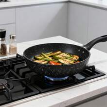 Panela antiaderente para ovos de 30 cm, frigideira para panquecas, frigideira para omeletes, frigideira para crepes, adequada para fogão de indução, ovos fritos, hambúrgueres, bifes