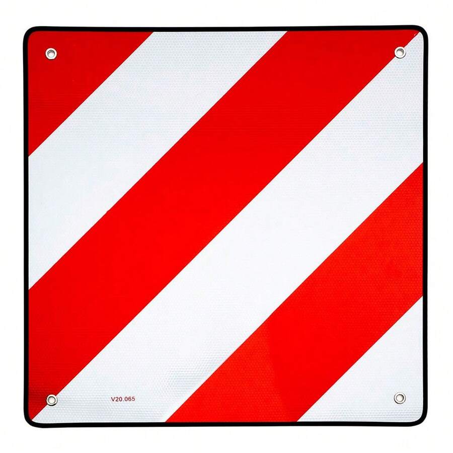 Señal carga sobresaliente reflectante 500 x 500 mm - Rojo y blanco - Ver 1