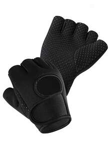 2pcs/Pair Men's And Women's Fingerless Cycling Gloves Professional Gym Anti Slip And Breathable Half Summer Fishing Women's Bicycle Gloves, Sports Fitness Gloves Diving Cloth Equipment Anti-Slip Shock Absorption Hand Protection For Gym Weightlifting, Travel Must Haves School Accessories Back To School Supplies - Multicolor - View 9