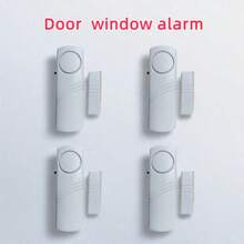 1pc White Smart Door & Window Anti-Theft Alarm, Available In 1pc, 4pcs Or 12pcs Pack, Multi-Functional Home Door Magnetic Alarm With High Decibel Alert, Long Standby Mini Portable Anti-Theft Device Suitable For Single Women, Homes And Stores, No Drilling Installation - White - View 12