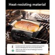 1pc Reusable Silicone Bread Mold Liner, Bread Proofing Basket And Fermentation Tray - Non-Stick And Easy To Clean Dough Transfer Tool With 4 Handles