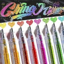 Bộ 8/12/24/36 bút gel kim tuyến đổi màu, thích hợp cho học tập, viết nhật ký, tô màu, bút gel hình ngôi sao lấp lánh, bút dạ quang, bút highlight huỳnh quang cho sổ tay, vẽ, hội họa, quà tặng lễ Phục sinh, đồ dùng học tập - Nhiều màu - Xem 3