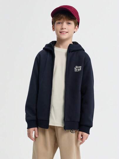 Balabala BalaOne 儿童珊瑚绒夹克 2025 冬季，男女童保暖外套