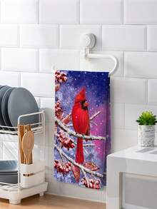 2pcs/4pcs Christmas Napkins Kitchen Decor Hand Towels, Modern Minimalist Multi-Purpose Kitchen Cloths, Suitable For Kitchen, Bathroom, Living Room, Dining Room, Bedroom, Christmas Gift - Multicolor - View 2