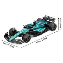 Burago 1/43 Scale F1 AstonMartin AMR23 & AMR25 Racing Car #14 Fernando Alonso Diaz Diecast Model Alloy Racing Car With Vivid Details Collectibles Toys Christmas Birthday New Year Gifts - AMR23 #14 - View 3