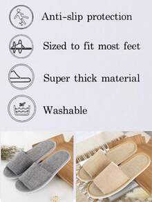 20Pairs/10pairs/5pairs/1pair Slippers Guest Slippers Travel Slippers For Women Travel Slipper For Men Reusable Slippers Business Trip Supplies Portable Slipper Universal Hotel Slippers Open And Closed Design For Hotel, Travel, Guests And Home