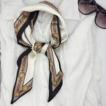 Scarf Hair Neck Scarves Elegant Oblique Angle Satin Scarfs Purse Handbag Scarfs Premium Silk - Like Silky Long Satin Scarves All Seasons And Occasions - 1 - 查看 3