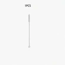 Stainless Steel Straw Cleaning Brush, Reusable Cleaning Brush, Kitchen Supplies - Ideal For Cleaning Glass, Silicone, Metal Straws! Thanksgiving, Halloween, Christmas Gifts, Back To School Supplies - White - View 10