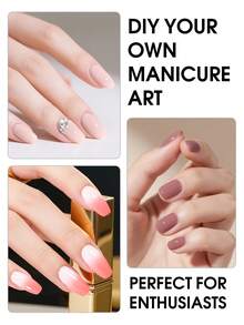 coscelia 12pcs Gel Nail Polish Set, Includes UV Lamp, Pink, White, Glitter Gel Nail Polish And Base Coat, DIY Nail Salon Gift For Women - Multicolor - View 8