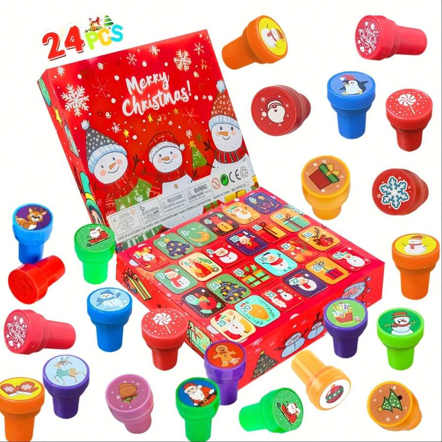 10/20 件圣诞印章套装 - 自墨、各种节日工艺品设计、派对礼品、圣诞礼物雪人、圣诞老人、姜饼人、各种图案卡通涂鸦印章多种风格涂鸦工具学生奖章艺术绘画涂鸦配件生日派对礼物圣诞印章鼓励和表彰印章 - 彩色 - 查看 1