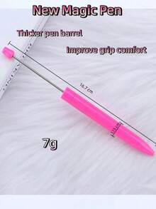 10pcs New Style Focus Beads For DIY Jewelry Making With Silicone & Pen Tool, Creative Crafts