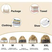 Dust Bags For Handbags Purse Dust Bag For Storage Handbag Covers For Travel Storage Handbag Organizer With Drawstring Khaki L