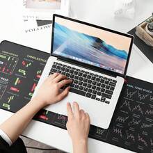 Professional Day Trade Mouse Pad Exclusive Candle Edition Black Day Trade Figures - 70cm*35cm - Xem 6