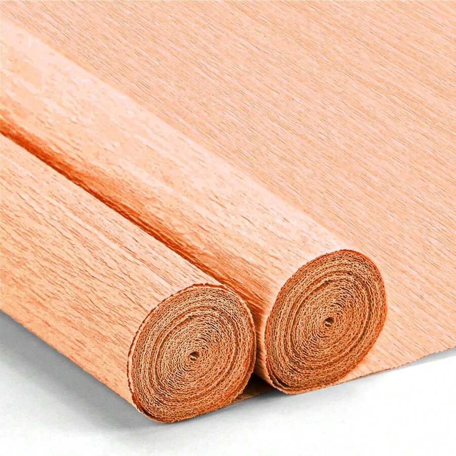 Crepe Paper Streamers 2 Rolls, 10 X 98Inch Crepe Paper Sheets Colourful Paper Flower Wrapping Paper Crafts Birthday Wedding Holiday Party Decorations (Champagne) - 草綠色 - 查看 1