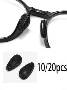 10/20pcs Soft Silicone Anti Slip Glasses Nose Pad - Transparent Comfortable Support With Self Adhesive Backing, Available In Black And White Options, Suitable For Myopia Glasses, Sunglasses, Presbyopia Glasses, And Blue Light Glasses. Minimalist Design, Flexible Materials, Women's Glasses Accessories - Multicolor - View 15