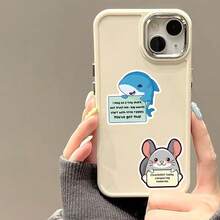 50 张情感支持动物贴纸 - 成人肯定贴纸包，可爱励志伙伴，适用于水瓶、笔记本电脑、手机、积极引言乙烯基、美学日记贴纸字母垃圾日记本剪贴簿用品套件字母贴纸用于剪贴簿、剪贴簿用品日记本笔记本电脑水瓶 DIY 工艺品垃圾日记本 - 黃色 - 查看 11