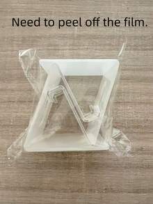 1pc Acrylic Transparent Portable Desk Phone Holder, Multi-Functional Fixed Stand With Dopamine Color - Multicolor - View 13