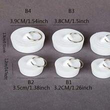 4 Pcs/2 Pcs/1 Pc Bathroom Sink And Bathtub Rubber Drain Stoppers - 4 Sizes Fit Small/Old Drains, Durable And Leak-Proof, Hair Clog-Proof, Easy To Install (Universal), Bathroom Sink Stoppers, Bathtub Drain Hair Filters, Shower And Bathtub Stoppers, Bathtub Drain Covers, Flexible Material, Home Essentials, Home Maintenance Supplies - Multicolor - View 8
