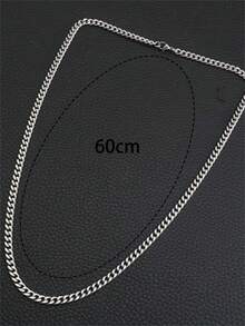 1入組時尚街頭風簡約風格不銹鋼項鏈(至A朋友)