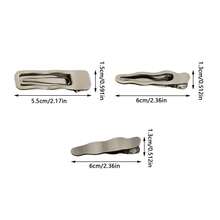 2pcs Metal Texture Hair Clips Set, Side Bangs Clips, Decorative Hair Accessories, Daily Wear, Makeup Essential, Hip Hop Y2K Chic, Minimalist Hair Clips