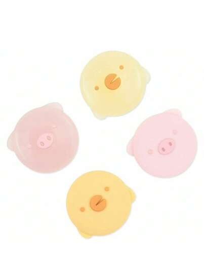 GeekShare 4 件可爱硅胶拇指握把操纵杆帽，兼容 Switch/OLED/Switch Lite