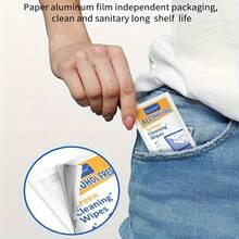 40 Packs Of Cleaning Cloths - Premium Disposable Screen Cleaning Cloths, 7.87 X 4.72 Inches - Non-Abrasive Cloths For Mobile Phones, Glasses And IPads