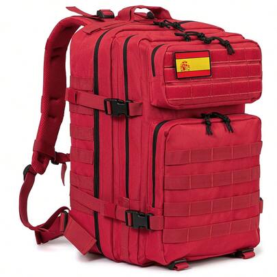 Mochila táctica de supervivencia para senderismo al aire libre de 45L para 3 días con gran capacidad para equipo de campamento, mochila de caza para montañismo al aire libre con correas MOLLE, adecuada para acampar al aire libre, cazar, viajar y uso diario.