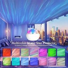 USB Northern Lights Projector Lamp With Remote Control, Dimmable LED Ambient Lighting, Bedroom And Living Room Decor, Household Special Event Atmosphere Creator, Powered By USB, Plastic Shade