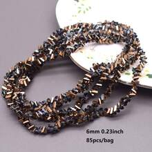 4/6mm Cuentas de cristal transparente de alta calidad Cuentas de cristal de vidrio triangulares brillantes Cuentas sueltas para hacer joyas DIY Pendientes Collar