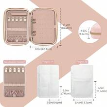 ProCase Large Travel Jewelry Organizer Case Jewellry Home Storage Book Ring Binder With Clear Pockets For Presentation Zippered Pouch Bag For Earrings Necklaces Bracelets Pink