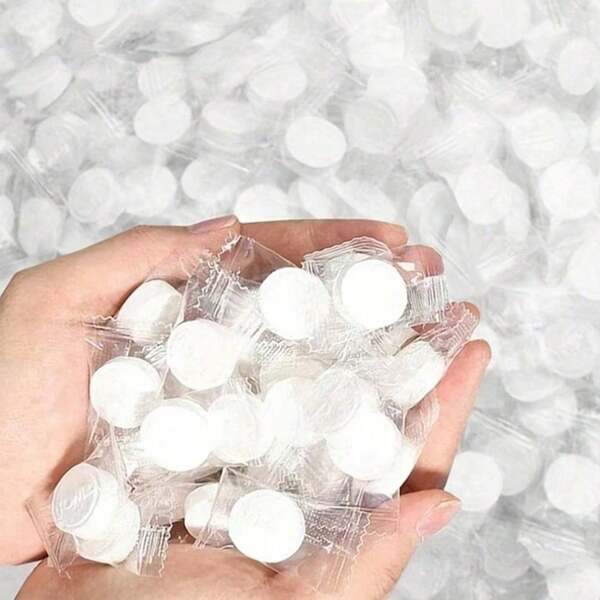 Portable Compressed Towels Portable Disposable Mini Compressed Coin Tissue Toilet Paper Tablets Wet And Dry Use Coin Tissue For Travel, Camping, Hiking, Sport, Beauty Salon Travel Essentials Travel Organizer For Beach Fall Decor Vacation Back To School