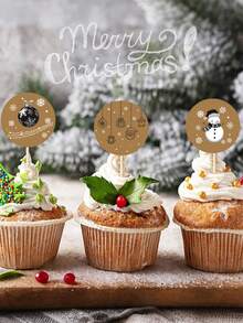 500 buc/rolă bandă autoadezivă din hârtie kraft pentru Crăciun, 10 modele de desene animate, inclusiv reni, oameni de zăpadă, Moș Crăciun, șosete, brad de Crăciun, potrivită pentru Crăciun, Anul Nou, petreceri de iarnă, împachetare cadouri, scrapbooking, decorațiuni DIY, artă colaj, rolă de autocolante din PVC