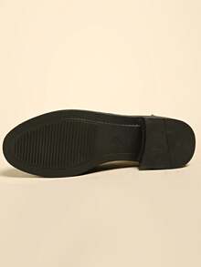 2024 New Vintage Camellia Brown Soft Leather Slip-On Loafers, Round Toe Chunky Heel British Style Oxfords