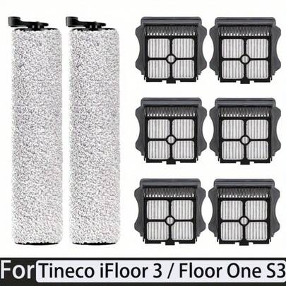 适用于 IFloor 3 / Floor One S3 无绳干湿两用吸尘器的替换滚刷和 HEPA 过滤器