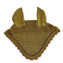 TGW RIDING 创新透气柔软马耳帽，优雅“串珠”组合，耳部面料刺绣，尺码：全尺寸和小型马尺寸