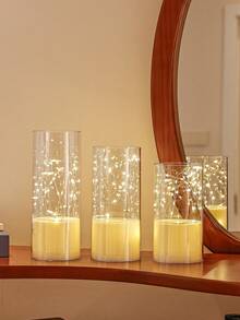 LED电子蜡烛灯，婚礼无焰子弹蜡烛灯 - 彩色 - 查看 2