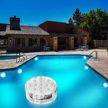 4 Pack Submersible LED Lights With Remote Control, 10LED/13LED,IP68 Waterproof, 16 Colors Changing LED Tea Lights, Pool Lamp Battery Operated Underwater Pond Lights For Saloon Fish Tank Fountain Swimming Pool Aquarium Garden Wedding Party - Multicolor - View 5