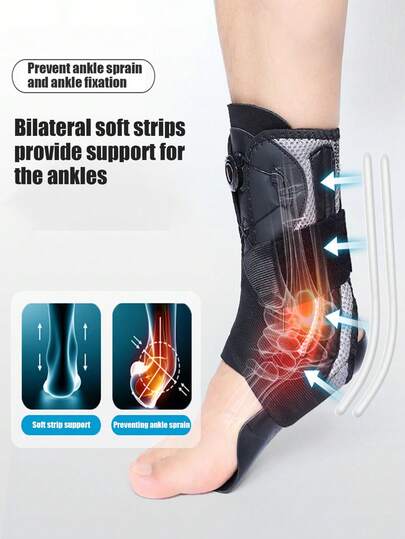 1pc Ankle Sprain Protection Sleeve, Ankle Joint Support Stabilizer, Arch Support Brace, Sports Ankle Brace