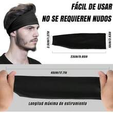 Diademas Deportivas para La Cabeza - Bandana para hombre 5 colores - Ver 3