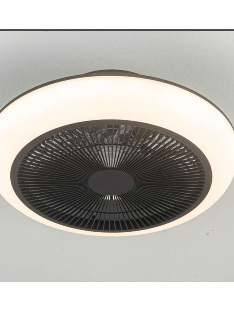 Ventilador de techo con lámpara LED de alto flujo de aire y diseño ergonómico FA095 - Negro - Ver 1