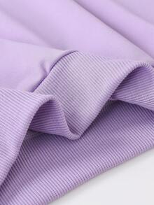 Tween Boy Casual Simple Shark Print Sweatshirt Boys Long Sleeve Sweatshirt Autumn And Winter Student Style - Mauve Purple - View 7