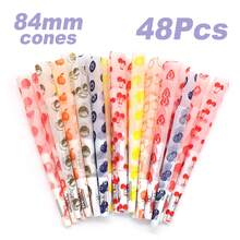 48pcs Fruit-Flavored Flavored Cones,Slow Burning,Fruit-Patterned Metal Grinder,Filler,Small Brush,Smoking Stuff,Easy To Use,Party Supplies, Gifts For Friends. - 彩色 - 查看 10