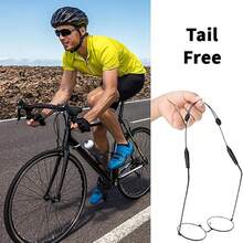 Adjustable Glasses Strap, Anti-Slip Eye Glasses Holder Strap For Sports, No Tail Sunglasses Straps Cords For Men Women Kids, Eyeglass Holders Around Neck, Eyewear String Lanyard Retainer, 3 PCS Black - 黑色 - 查看 2