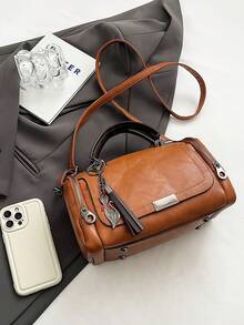 [US-Based Shipping]Retro Handbag Women Crossbody Bag Ladies Shoulder Bag Waterproof Soft PU Leather Top-Handle Bag,Women's Large Capacity Shoulder Bag,Fashionable Vintage PU Boston Pillow Bag Casual Cylindrical Crossbody,Fashionable Zipper Crossbody Bag, Solid Color Vintage Pillow Bag, Women's Bag With Pendant Crossbody Shoulder Bag With Detachable Device, Boston Bag,Tassel Embellished Handbag,Lightweight Nylon Waist Pack For Traveling, Running, Hiking - Adjustable Shoulder Strap And Small Waist Pack, Perfect For Rodeo Occasions,Stylish Designer Handbag Women Cross-Body Bag,Perfect Party Accessory Mini Shoulder Bag With Removable Strap, Suitable For Work, Travel, And Gifts,Women's Fall Clothing Winter Clothing Christmas Halloween Gift,Purses Purses And Bags Women Tote Bag Bags For Women Carteras Para Mujer Brown Purse Pink Purse Bolsos Para Mujer Crossbody Bags For Women Gold Bag Clear Purse Beach Bag Purses For Women - 彩色 - 查看 5